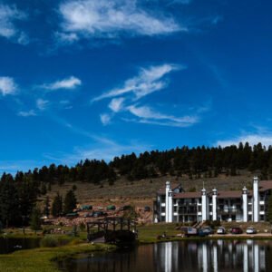 Panoramic Photo of Entrance to Beaver Meadows Resort, Red Feather Lakes, Colorado