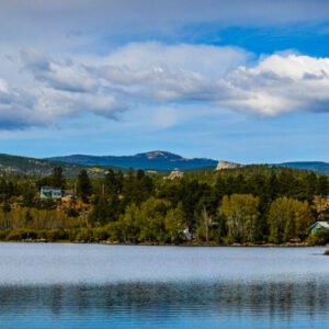 Panoramic Photo of Hiawatha Lake in Red Feather Lakes, Colorado