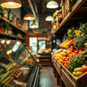 Fresh Produce Aisle similar to Red Feather Supermarket in Red Feather Lakes, Colorado.