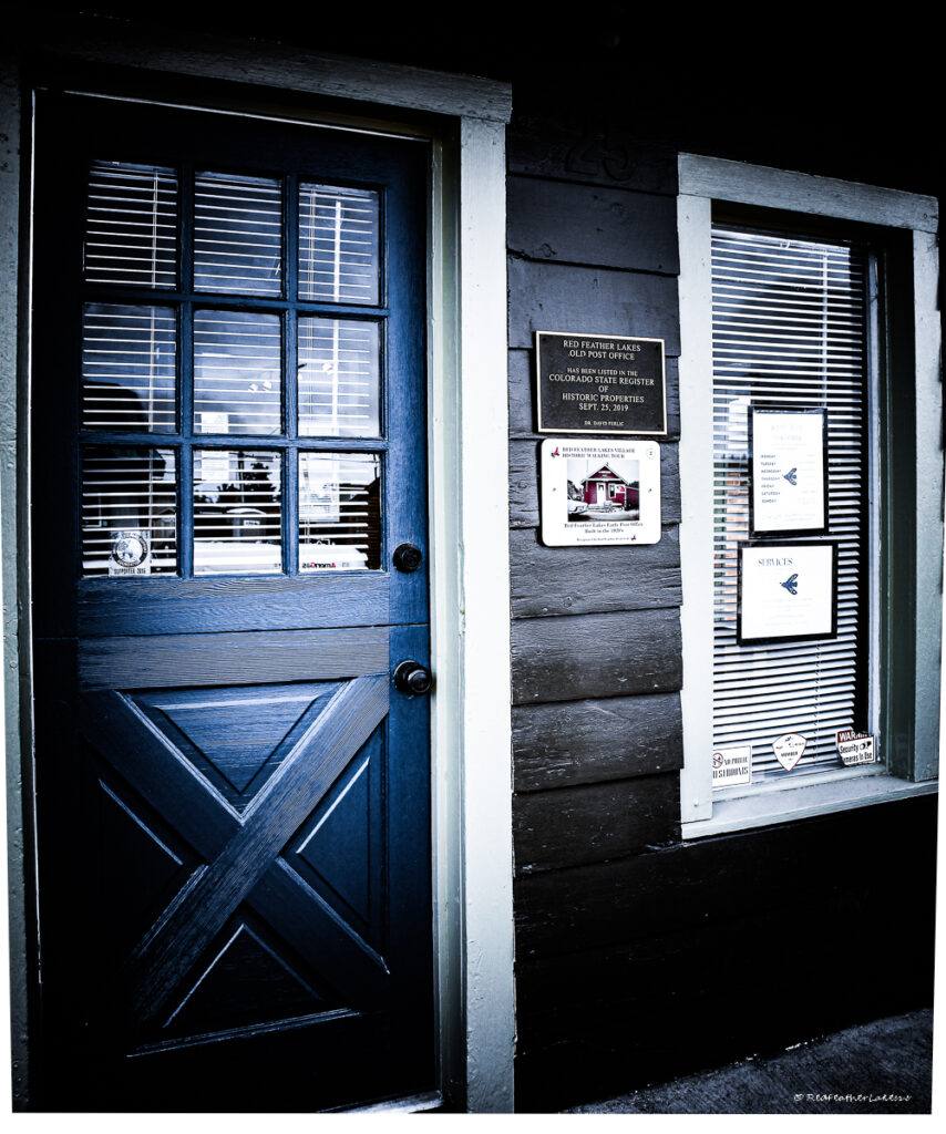 Antiqued Photo of Earth Bird Wellness in the Historic Red Feather Lakes Post Office Building, Red Feather Lakes Colorado