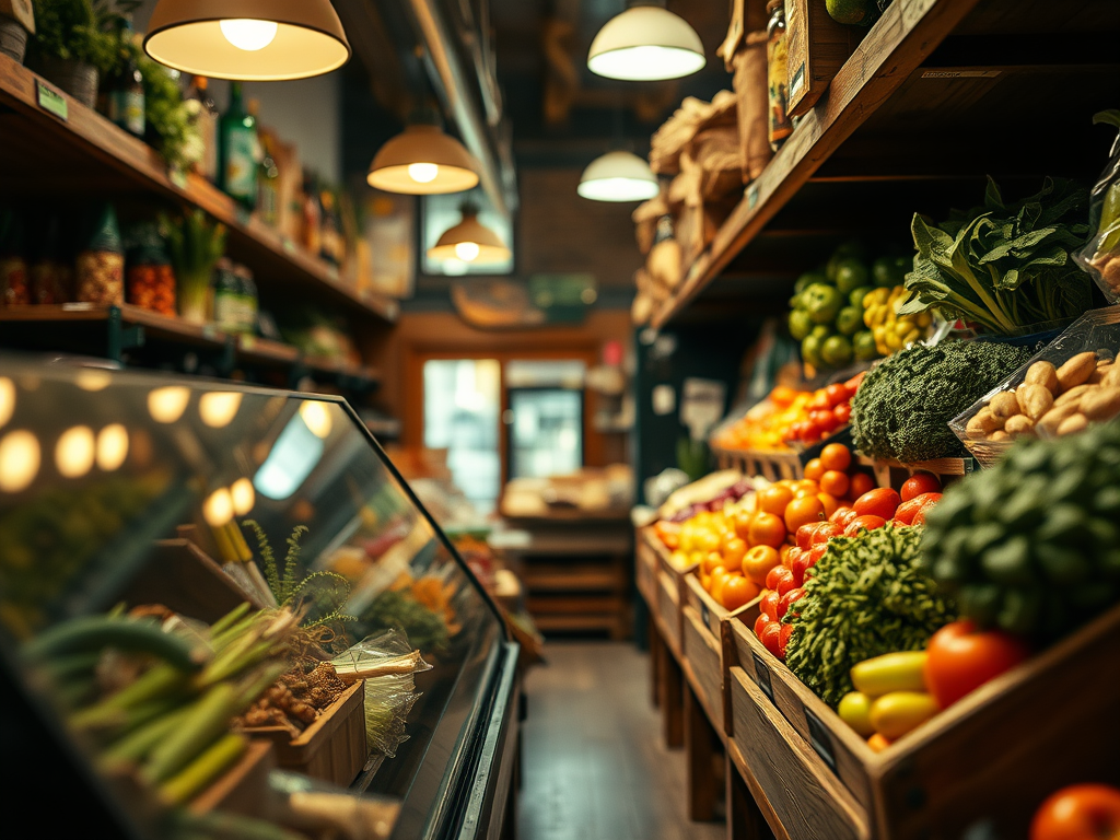 Fresh Produce Aisle similar to Red Feather Supermarket in Red Feather Lakes, Colorado.