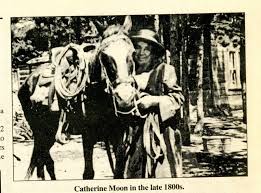 Historic woman with horse in the 1800s