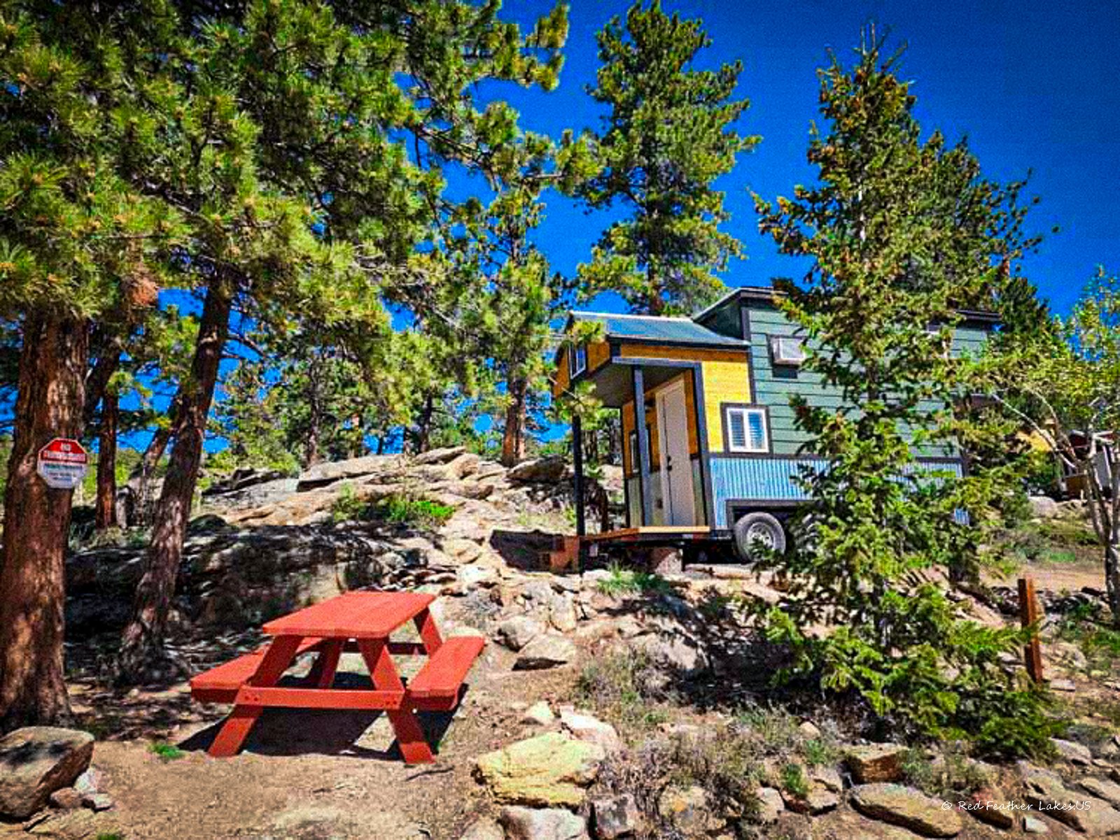 Tiny House Cabin Rental at Alpine Lodge in Red Feather Lakes, Colorado