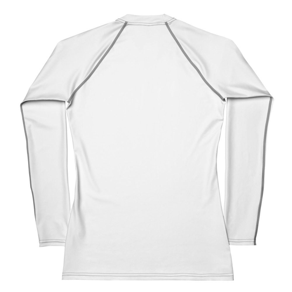 Camping on the Poudre — Women's Rash Guard (Not All Who Wander) - Image 2
