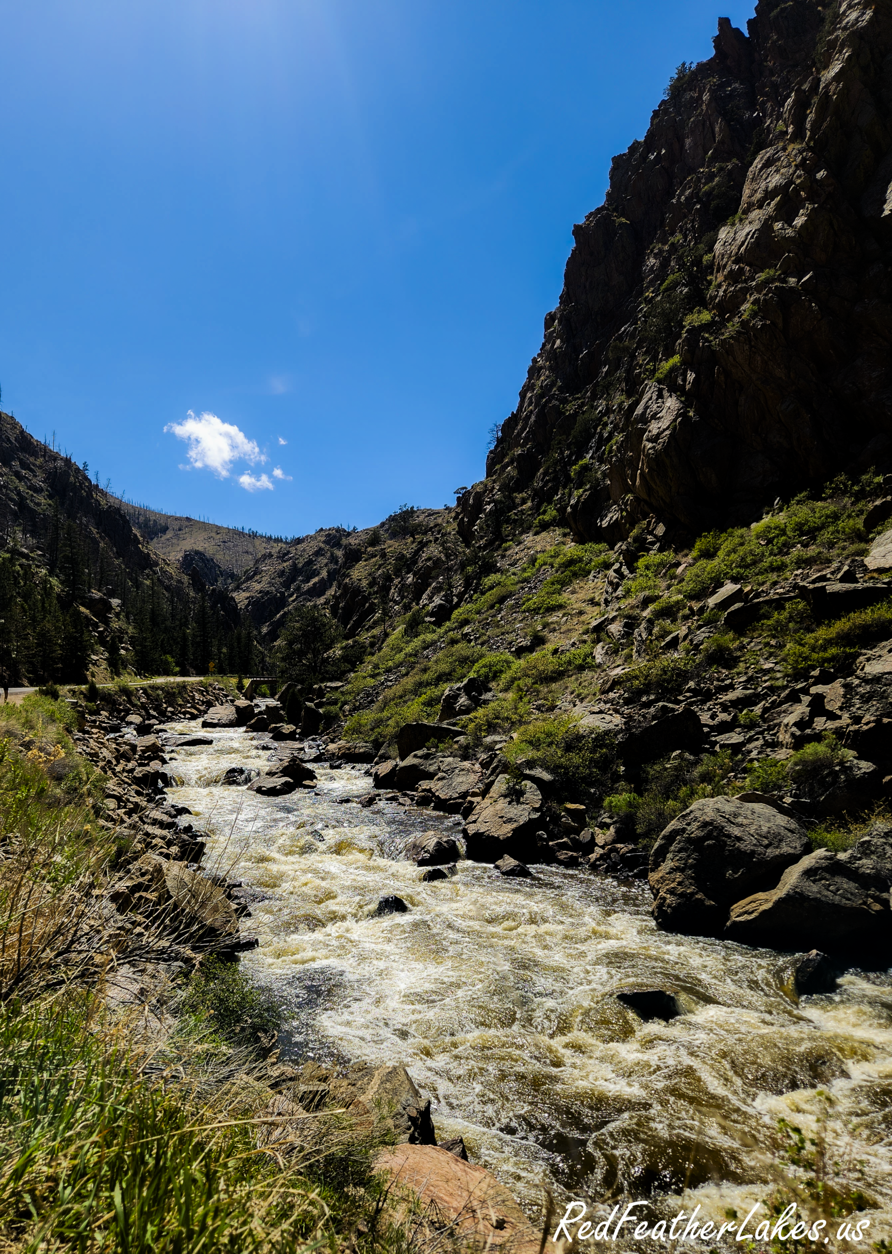 Spring whitewater on the Cache la Poudre River, Colorado's only Wild and Scenic River