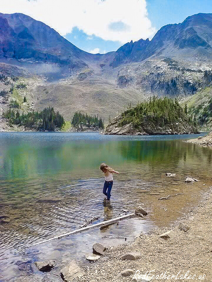 Lake Agnes below the Nokhu Crags near Cameron Pass in Northwest Larimer County, Colorado