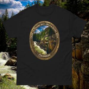 Black Cache la Poudre National Wild & Scenic River — Classic Tee, front view