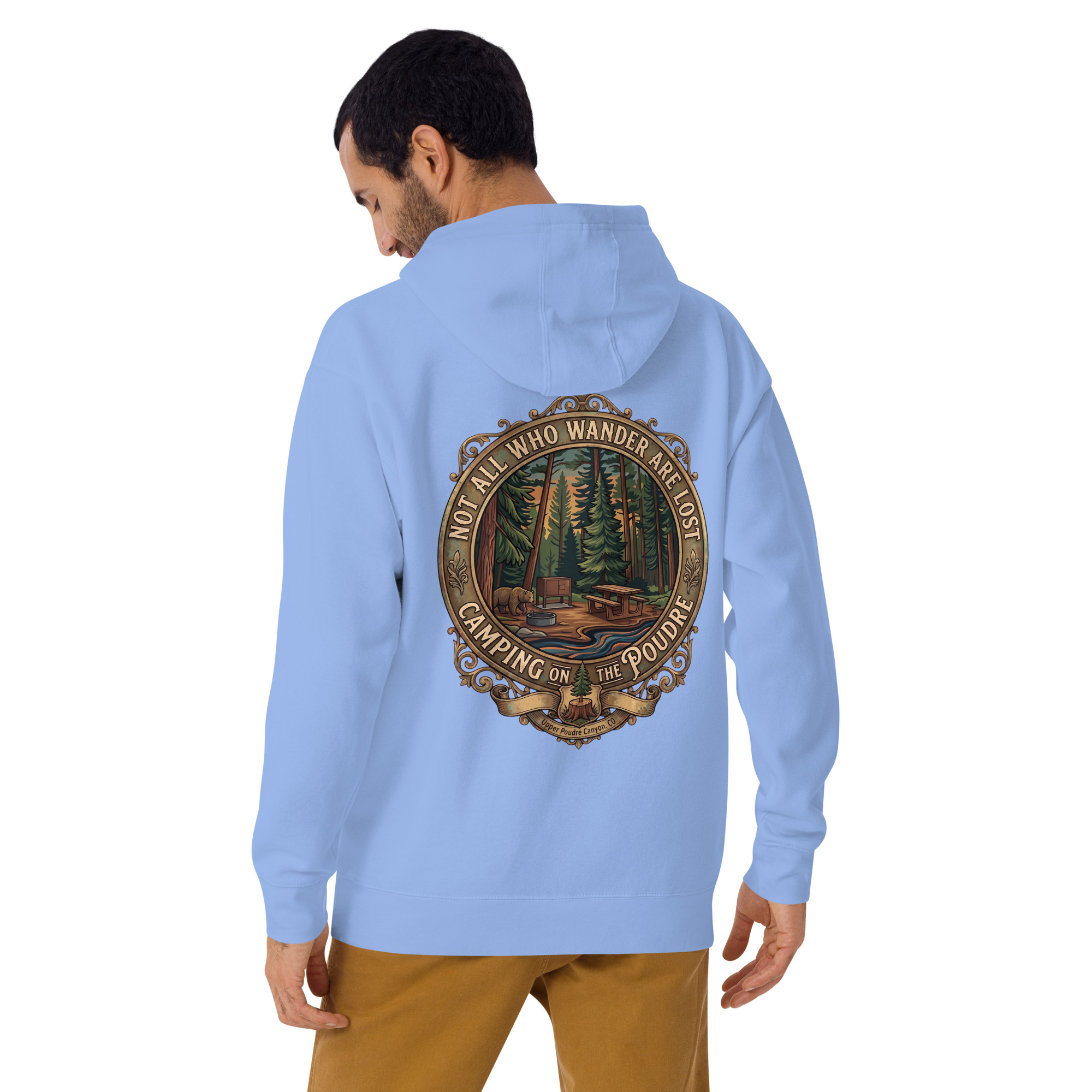 Not All Who Wander Are Lost — Camping on the Poudre Hoodie - Image 22