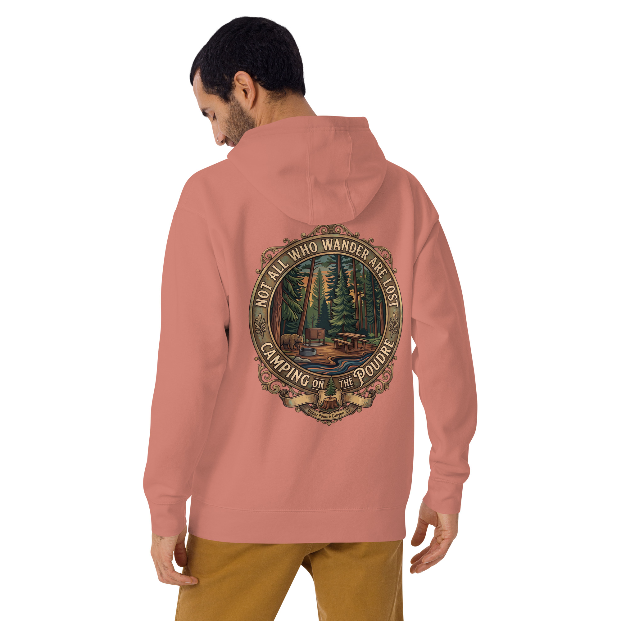 Not All Who Wander Are Lost — Camping on the Poudre Hoodie - Image 14