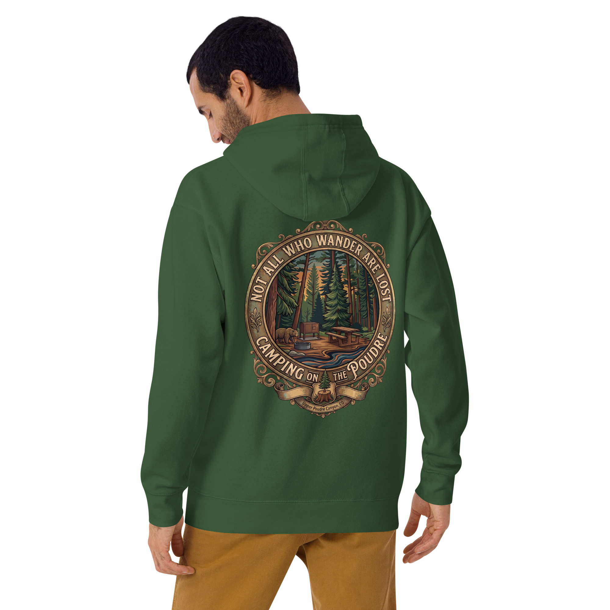 Not All Who Wander Are Lost — Camping on the Poudre Hoodie - Image 5