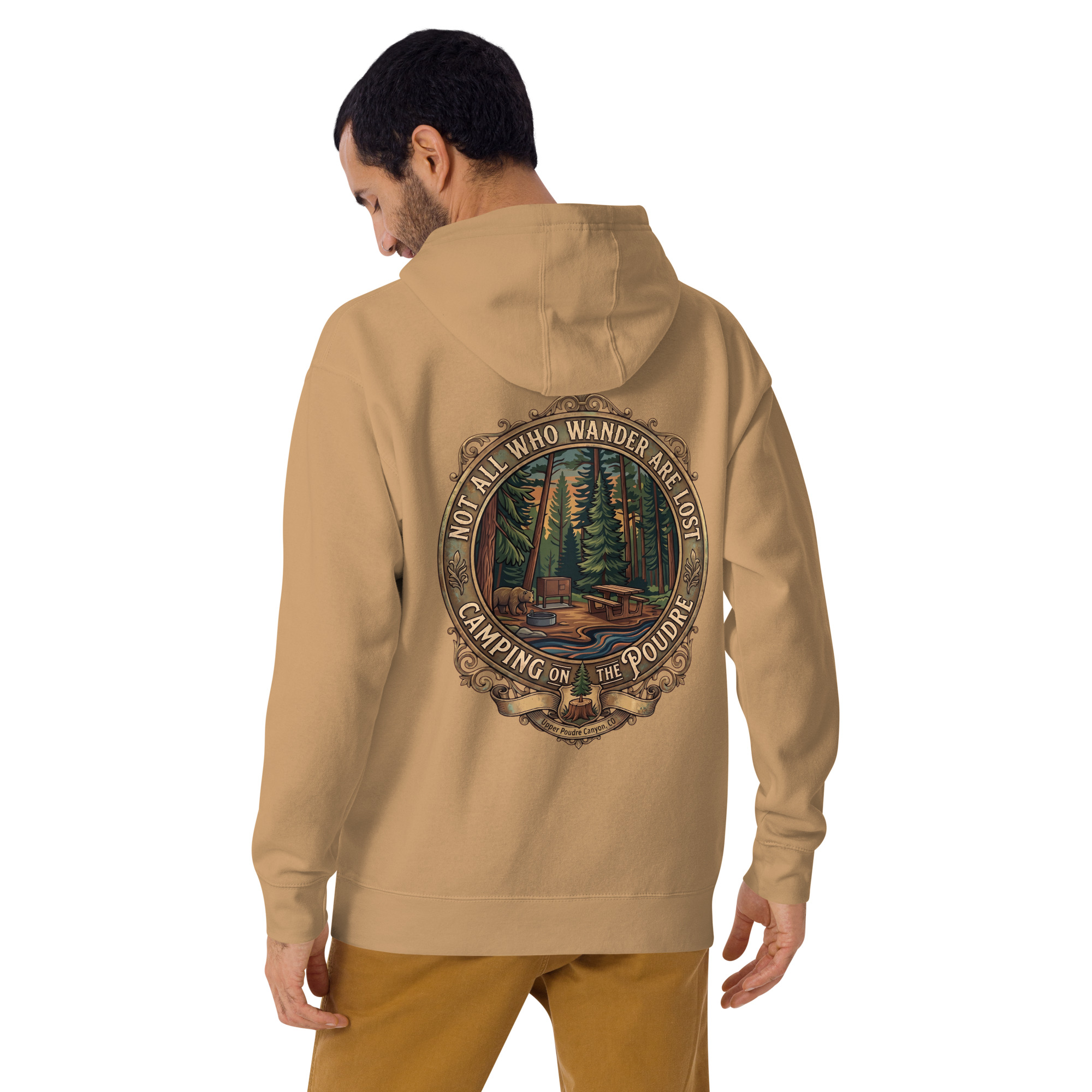 Not All Who Wander Are Lost — Camping on the Poudre Hoodie - Image 18