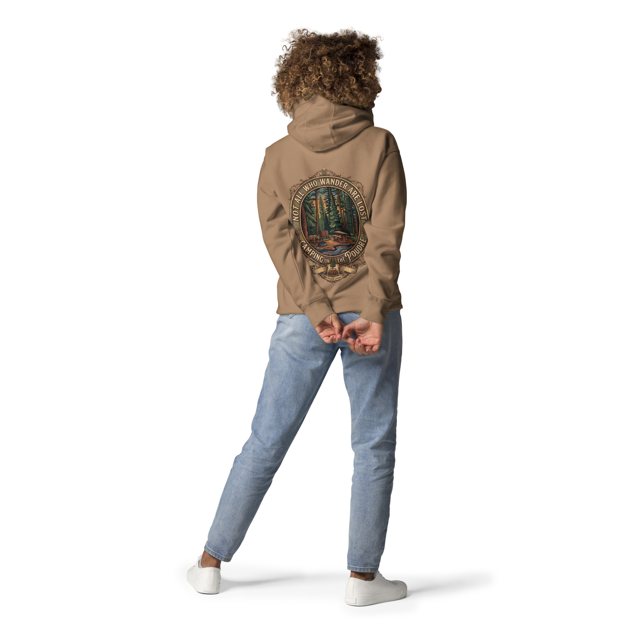 Not All Who Wander Are Lost — Camping on the Poudre Hoodie - Image 3