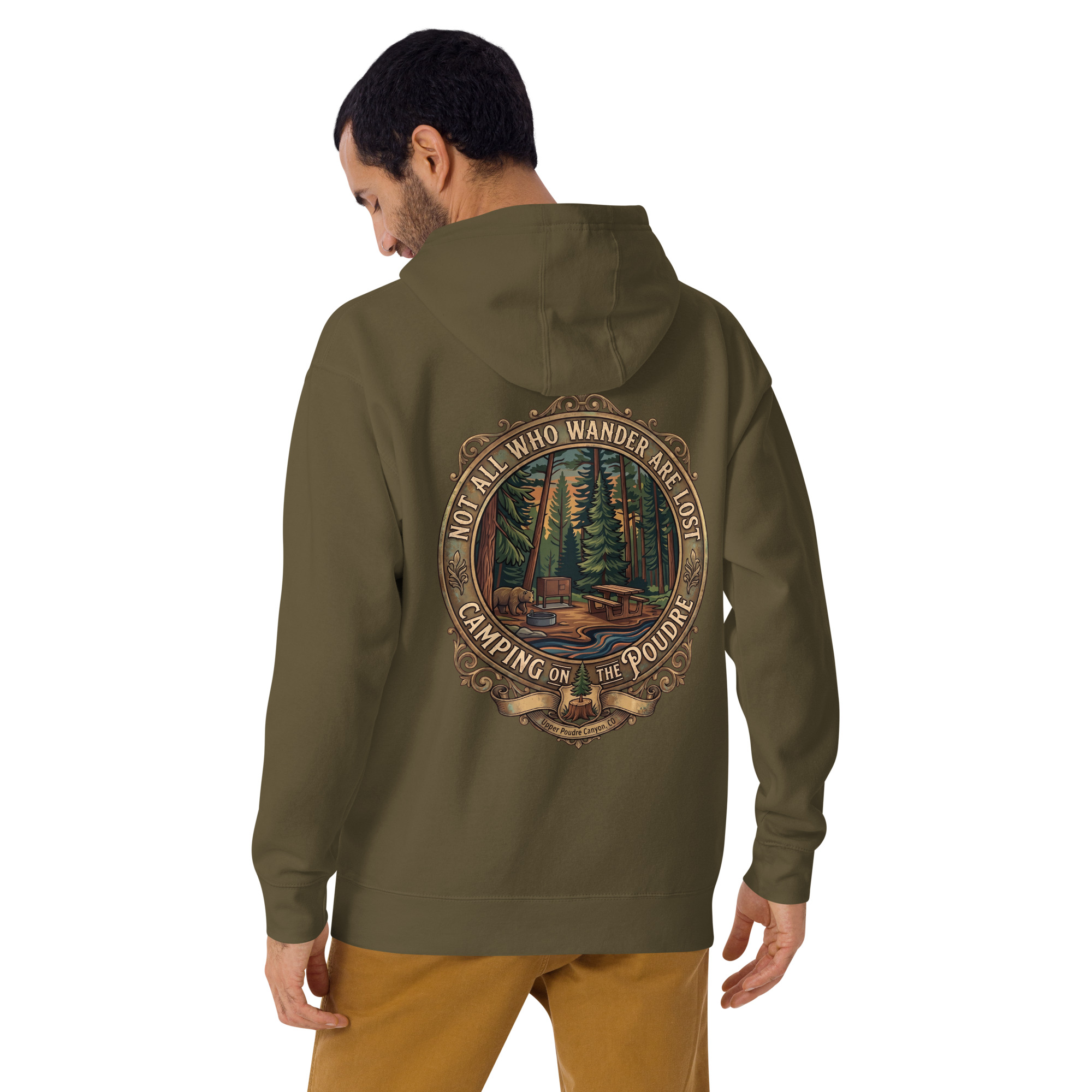 Not All Who Wander Are Lost — Camping on the Poudre Hoodie - Image 10