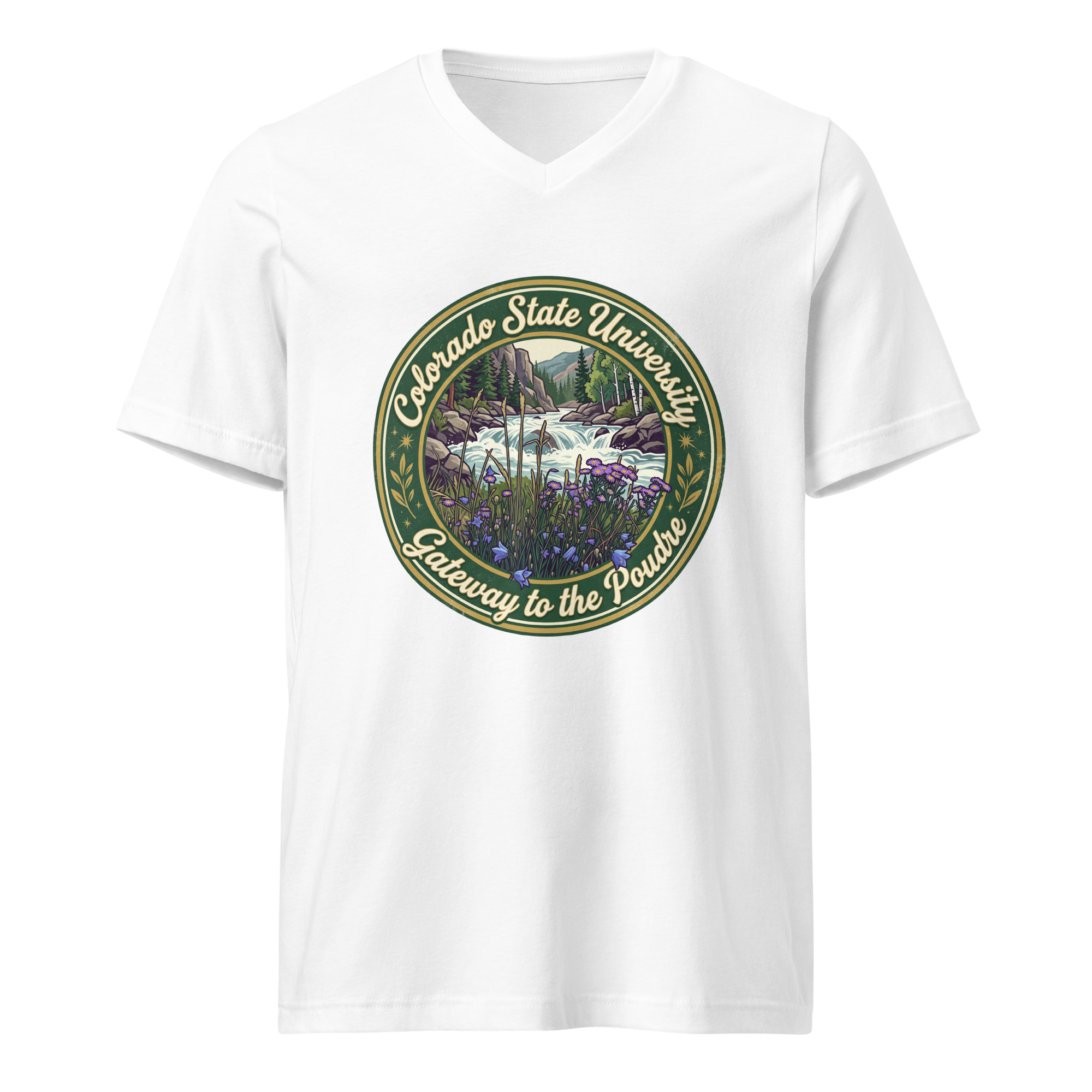 Unisex Short Sleeve V-Neck T-Shirt