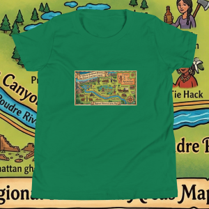Youth Pioneer Passport T-shirt for the Wild West history road trip
